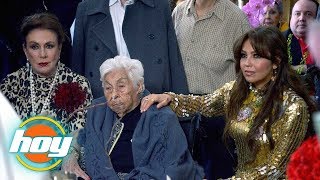 Thalía y Laura Zapata se reencuentra para celebrar a su abuela | HOY