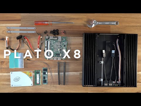 Akasa Galileo TU3 Thin-Mini-ITX 1U case, OEM - juodas video