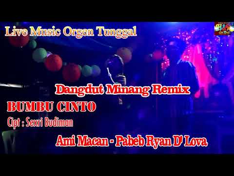 BUMBU CINTO || Cipt : Sexri Budiman || Ami Macan - Pabeb Ryan D' Lova || Live Music Orgen Tunggal