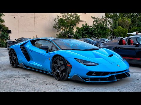 MIAMI SUPERCAR HYPERCAR TRAFFIC - PAGANI UTOPIA, HUAYRA, BUGATTI CHIRON, LAMBORGHINI SIAN