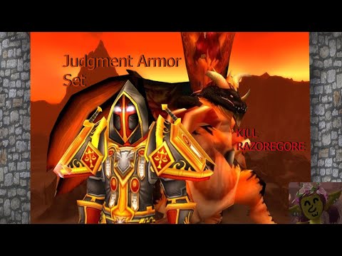 how to get judgment Armor Paladin Transmog and, defeat Razorgore guide (8.3) 2020