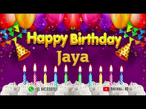 Jaya Happy birthday To You - Happy Birthday song name Jaya 🎁