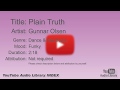 Plain Truth Gunnar Olsen Dance Electronic Funky YouTube Audio Library BGM