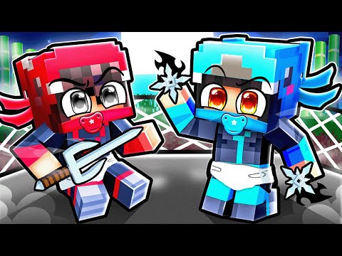 We Became BABY NINJAS in Minecraft!