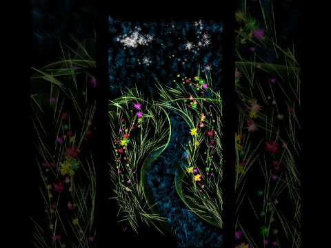 Glow Silk paint - Neon Doodle video thumbnail