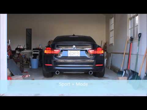 BMW N55 F Chassis 435 Wagner Tuning 4" Catless Downpipe revving