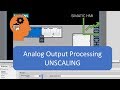 TIA Portal Analog Output Processing UNSCALING