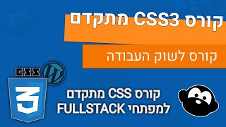 קורס  HTML5 ו CSS3 שיעור 20 - 🎁🍰 אפקטים   CSS 3 הוספת צל, עיגול פינות גרדיינט ועוד