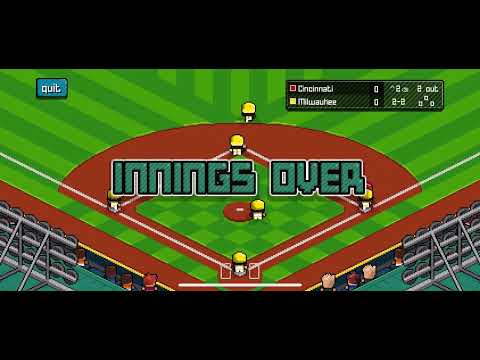 Cincinnati vs Milwaukee Pixel Pro Baseball Gameplay - YouTube