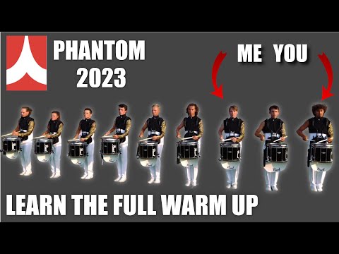 HOW TO play Phantom Regiment 2023 snareline LOT warm up