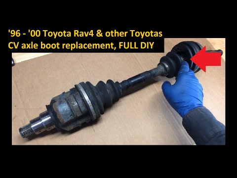1996 - 2000 Toyota Rav4 CV Boot Replacement FULL DIY; Toyota CV axle boot kit shown