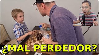 He lost to a kid and got angry.