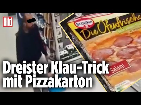 Diebe im Kaufhaus immer frecher: Überwachungskamera filmt dreiste Masche