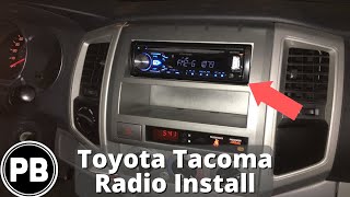 2005 - 2015 Toyota Tacoma Stereo Install Pioneer DEH-X4800BT and Steering Wheel Controls