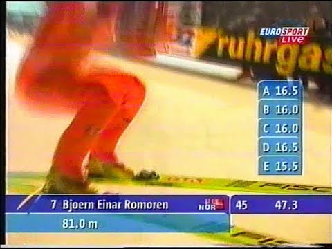 Bjørn Einar Romøren - 81 m - Falun 07.03.2001