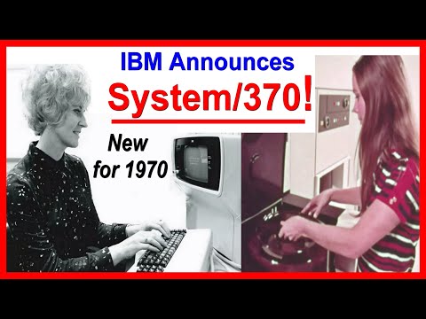 Original 1970 Announcement Film:  IBM SYSTEM/370 Mainframe Computer replacement for System/360!