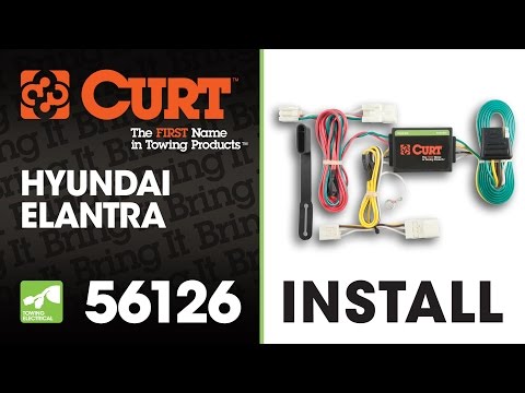 Trailer Wiring Install: CURT 56126 on 2013 Hyundai Elantra
