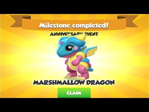 Anniversary Event Completed! - Marshmallow Dragon - Dragon Mania Legends - part 802 HD