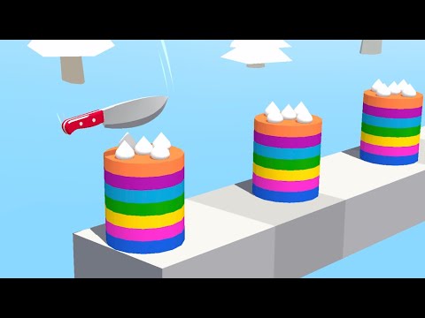 Slice it All! 🔥❤️‍🔥👩‍❤️‍💋‍👩 Very Satisfying And Relaxing ASMR Slicing Game