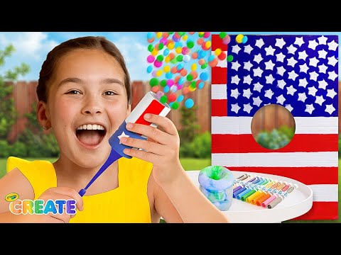Easy 4th of July Crafts for Kids | Confetti Poppers, Games, and More!🎨🎆