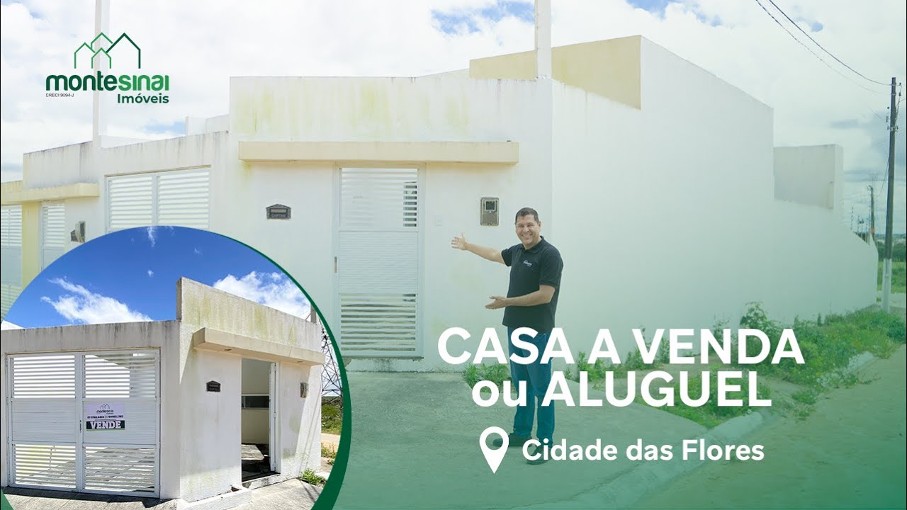 CASA COM 3 QUARTOS - A VENDA ou ALUGUEL em Garanhuns, PE