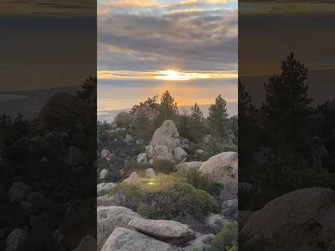 Sunset from Santa Barbara’s Rock Garden Mountain #sunset #hiking #santabarbara arbara