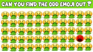 Find The Odd Emoji Out | Spot The Difference Emoji | Emoji Puzzles