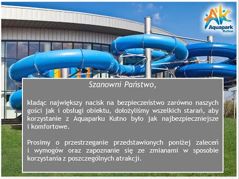 Ogólne wytyczne dotyczące korzystania z Aquaparku Kutno