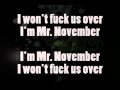 The National - Mr. November (Lyrics) 