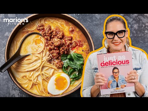 The QUICKEST ramen from scratch & my NEW COOKBOOK release! | Tantanmen ramen | Marion's Kitchen