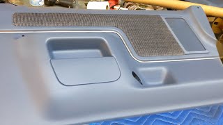 Restoring 40 Year Old Ford Interior PVC Plastic Trim | Fix Cracks, Clean, Texture, Paint