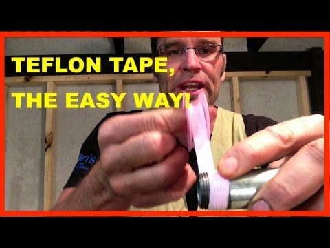 How to Use TEFLON TAPE. How to Apply PTFE TAPE. TO EASY!