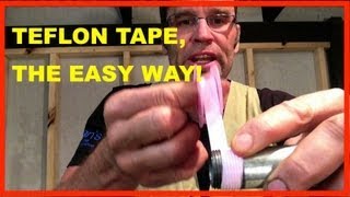 How to Use TEFLON TAPE. How to Apply PTFE TAPE. TO EASY!