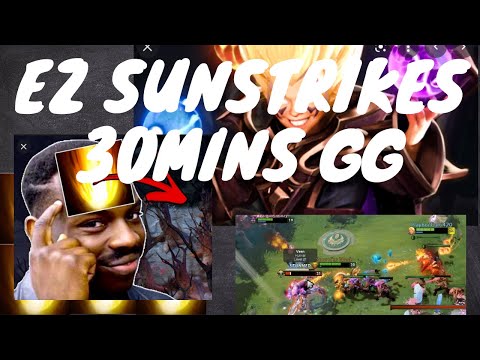 EARLY GG WITH SUNSTRIKES 30MIN GAME KID INOKVER - Invoker Highlights #6