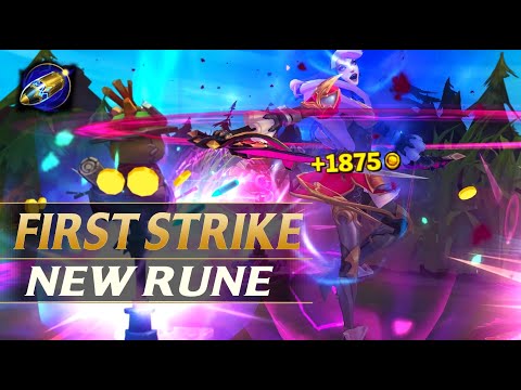 NEW KEYSTONE RUNE FIRST STRIKE EXPLAINED - FREE GOLD - League of Legends