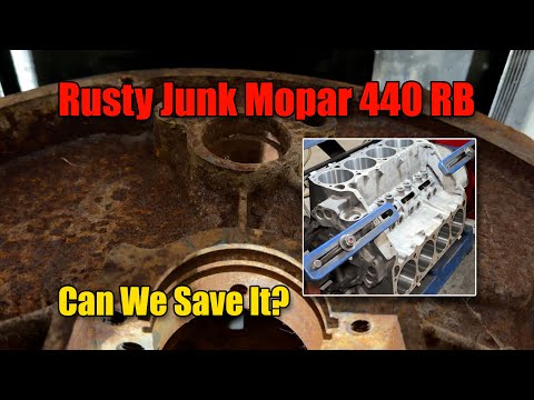 Rust can't stop us saving this rare mopar 440 block.