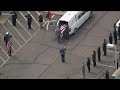 Fallen officer 039 s body taken to funeral h