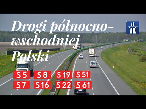 Roads in north-eastern Poland