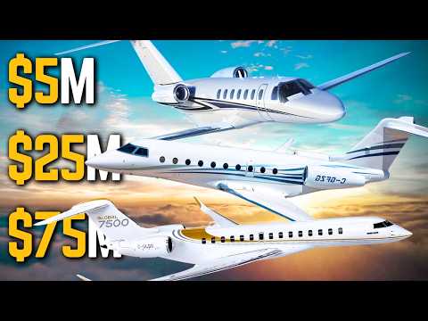 $5M vs. $25M vs. $75M Private Jets – The Shocking Differences You Need to See!
