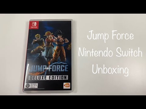 Jump Force Deluxe Edition Nintendo Switch Unboxing