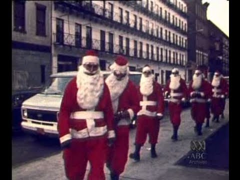 New York: Homeless Men Dress as Santa Claus (1976)