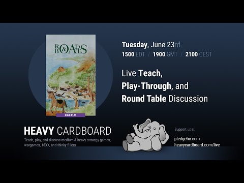 Roads & Boats Solo Teaching, Play-through, & Round table by Heavy Cardboard