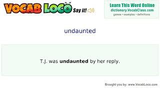 Video thumbnail for undaunted