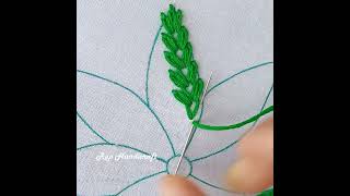 Beautiful flower embroidery shorts trending viral new #foryou  video #ytshorts Lazy Daisy Stitch