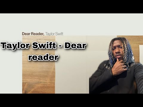 Taylor Swift - Dear Reader (Official Lyric Video) (REACTION)