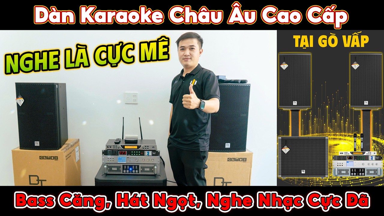 Video sản phẩm Dàn karaoke DT TT481: (DT Radius-12Pro, Vatasa T900 New, Vatasa V8 Pro, Vatasa VA-4600, DT Delta115, Vatasa P9 Luxury)