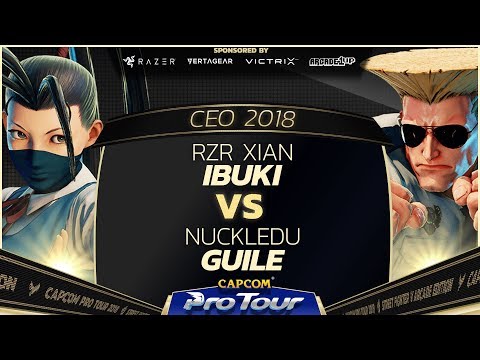 RZR Xian (Ibuki) vs NuckleDu (Guile) - CEO 2018 - Top 8 - CPT 2018