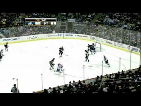 Sidney Crosby's Hat Trick - Thrashers vs Penguins - 12/2/10
