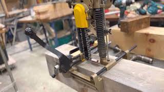 Timber Framing - mortise tool options: Drill, Forstner, Makita chain mortiser, Mafell chain mortiser