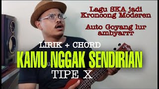 Download lagu KAMU NGGAK SENDIRIAN TIPE X Cover Ukulele... mp3